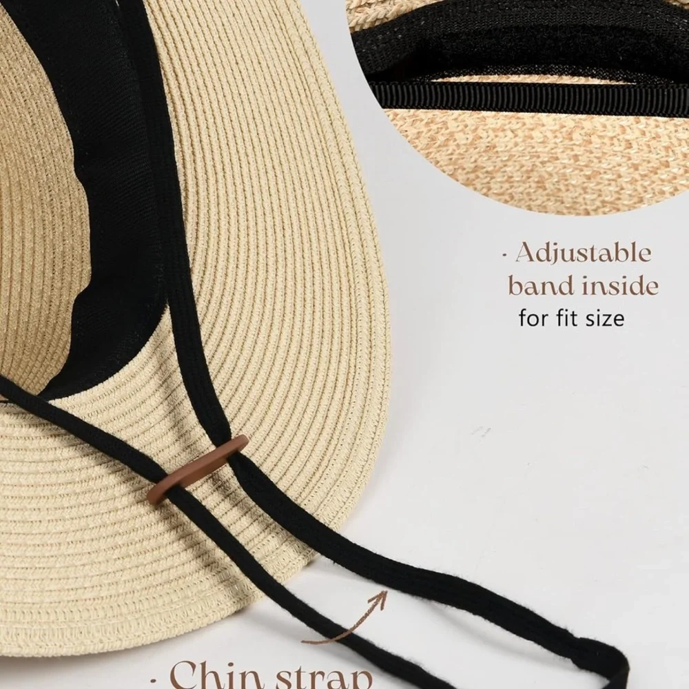 Elegant Cream Fedora Hat - Picture 5 of 6